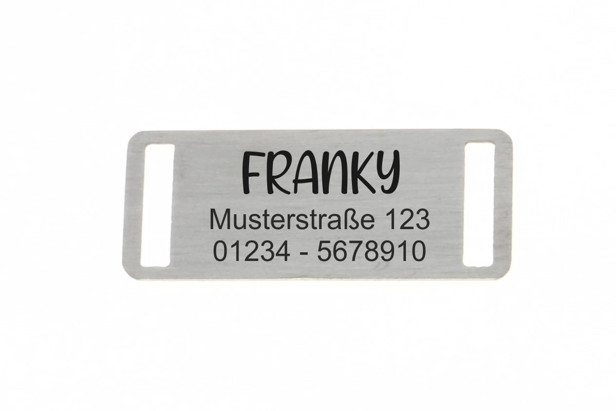 Katzenmarke mit Gravur 28 S - Muster Franky