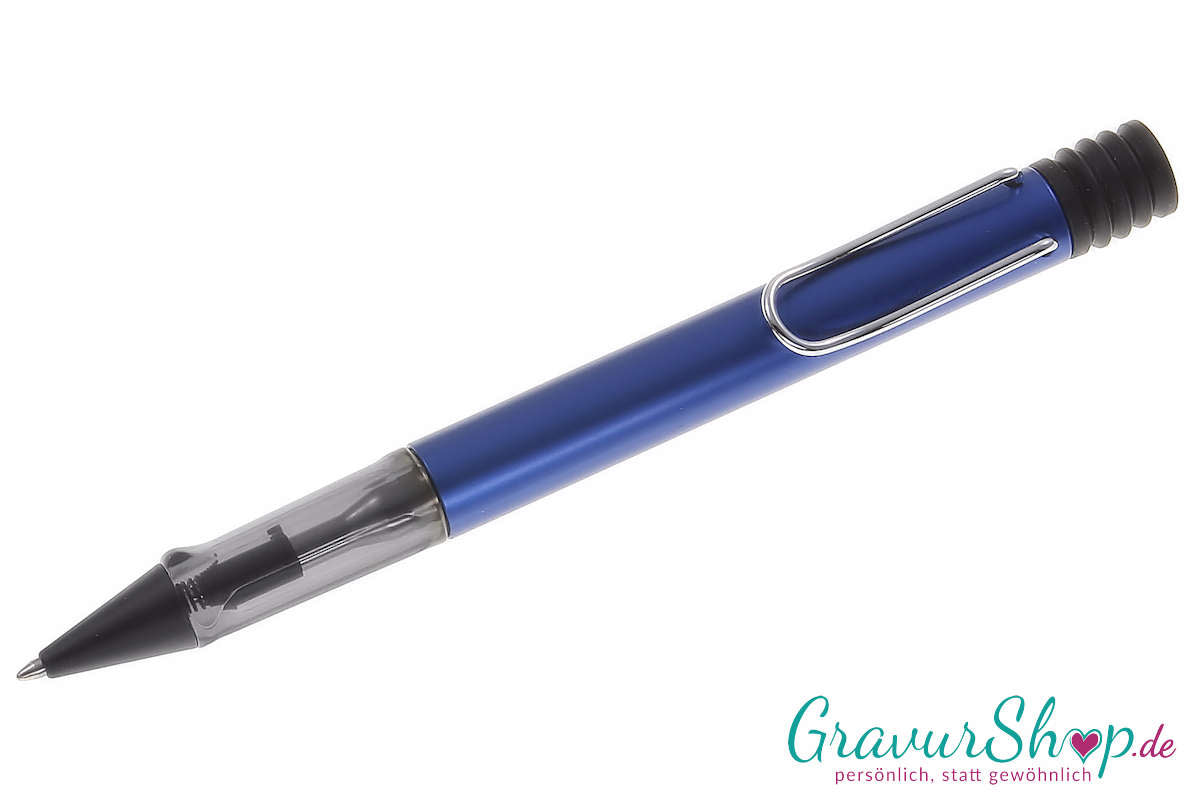 LAMY AL star Schreibset Kuli oceanblue mit Lasergravuren