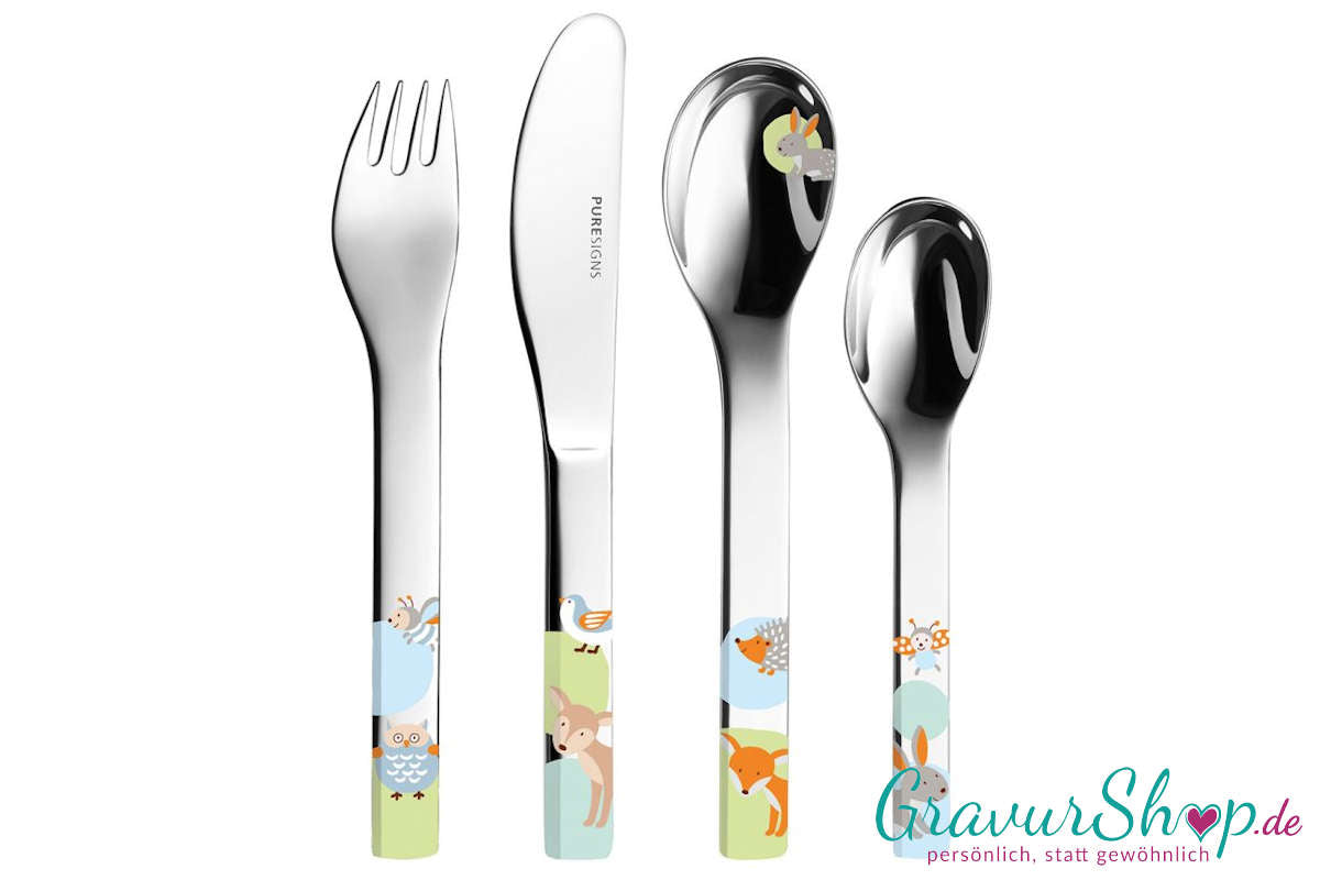 Kinder Essbesteck 11 mit Gravur Bild 1