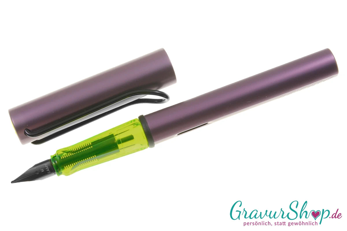 LAMY AL star Schreibset aubergine Füller personalisierbar