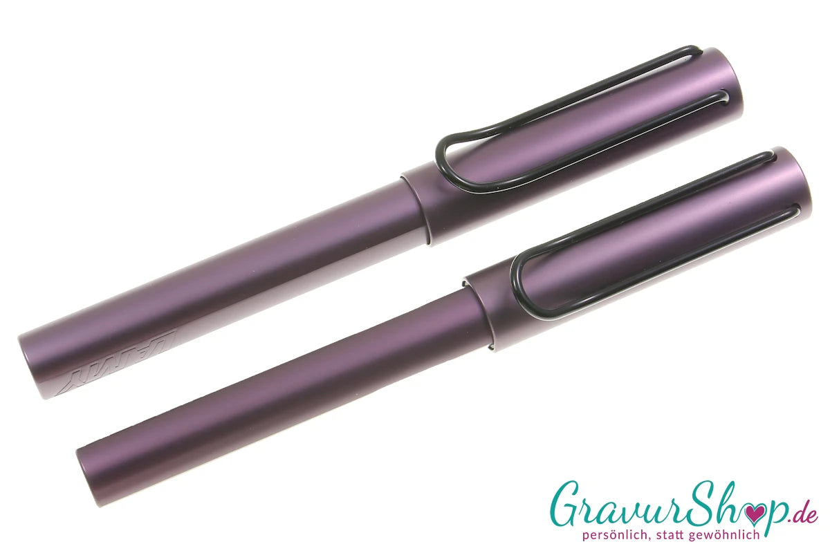 LAMY AL star Schreibset F - T aubergine mit Gravur