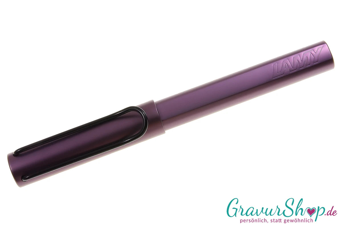 LAMY AL star Schreibset aubergine Tintenroller mit Gravur