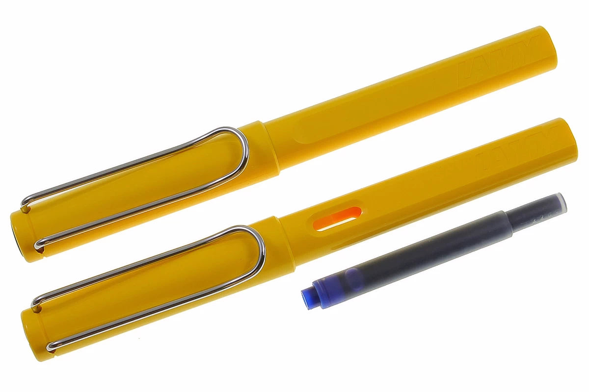 LAMY Safari Schreibset Füller-Rollerball yellow mit Gravur