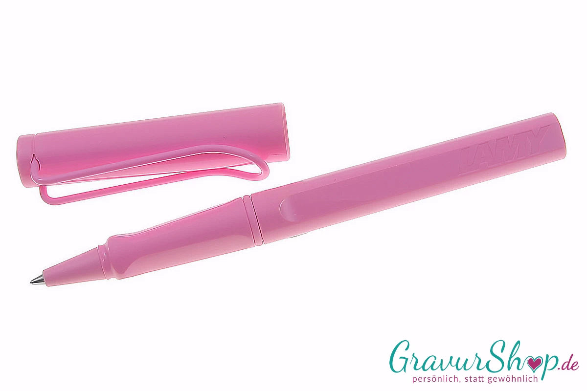 LAMY safari Schreibset Tintenroller lightrose mit Gravur