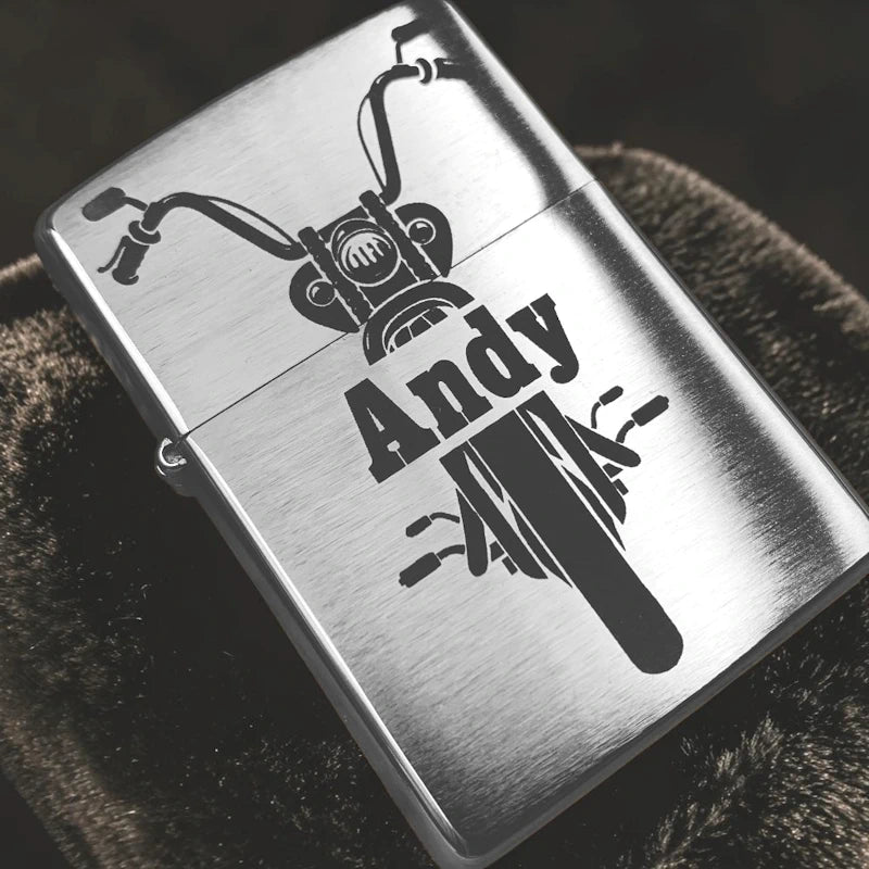 Zippo mit Gravur - Motorrad