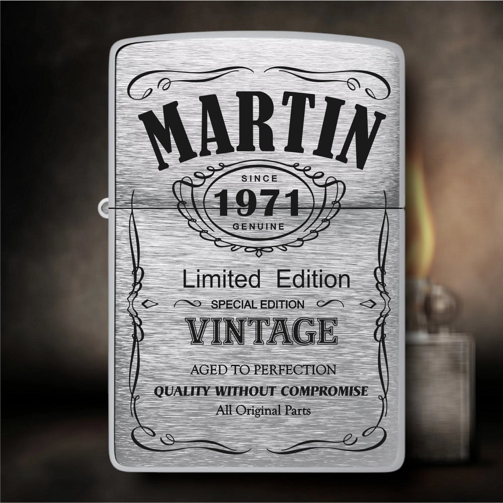 Zippo mit Gravur - Geburtstag | Vintage Limited Edition