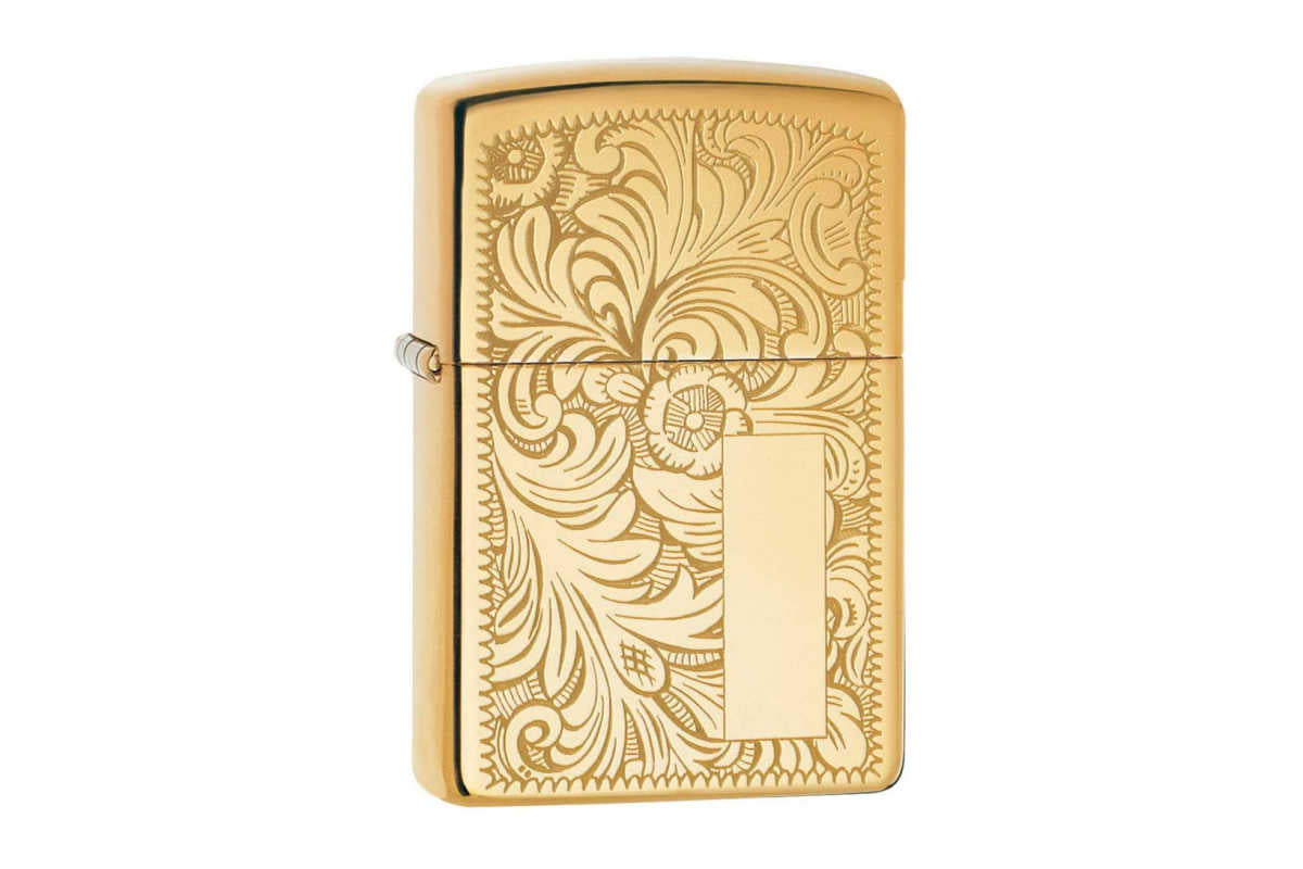 Zippo Venetian High Polish Brass mit Gravur Bild 2