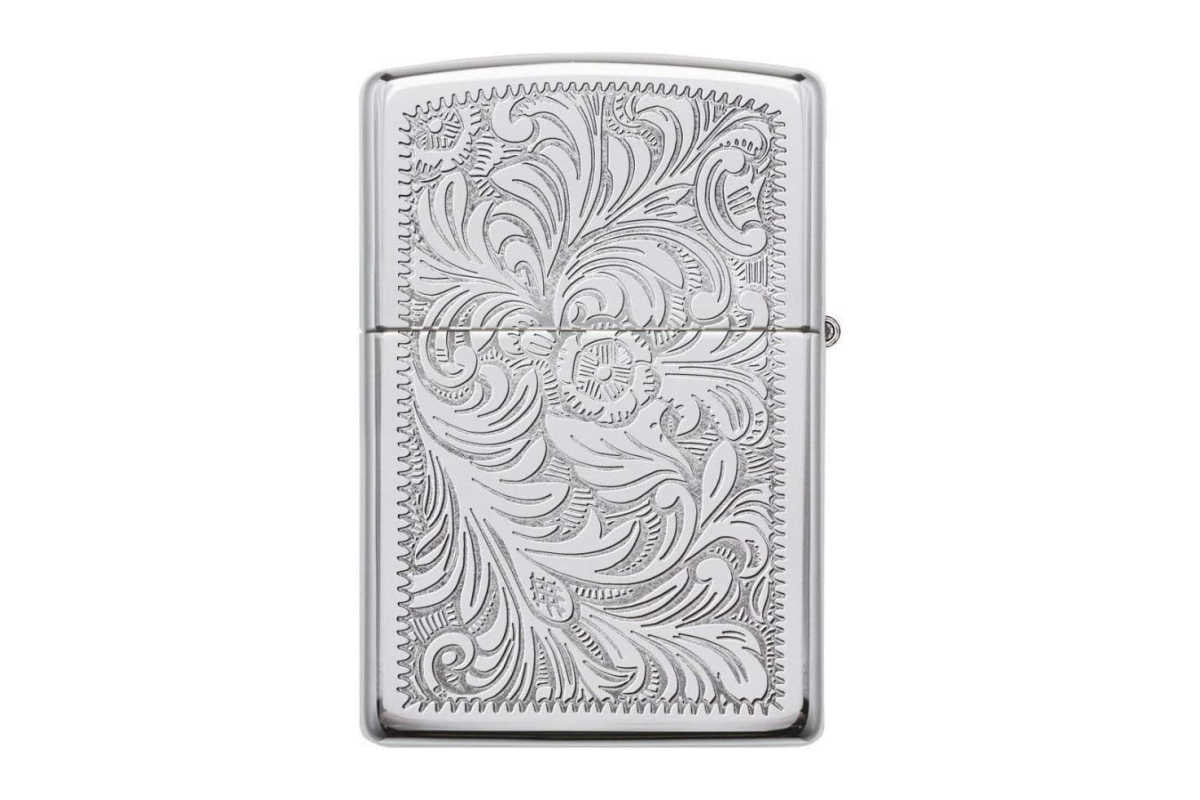 Zippo Venetian Chrome mit Gravur Bild 3