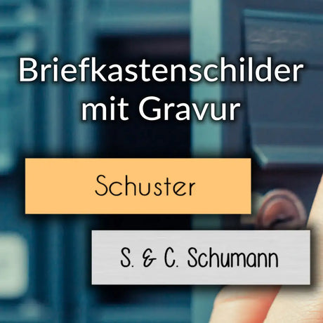 Briefkastenschilder mit Gravur