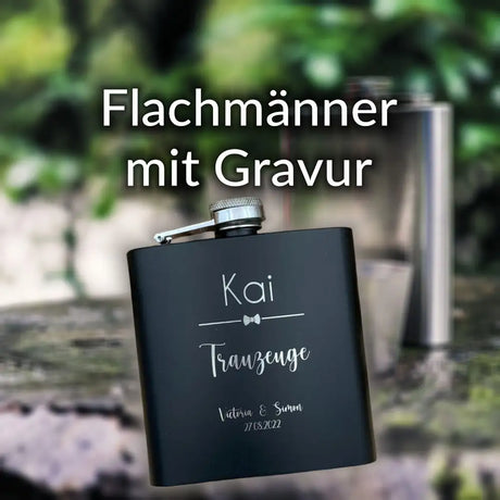 Flachmänner mit Gravur