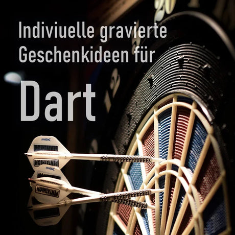 Individuelle gravierte Geschenkideen für Dart Spieler Fans