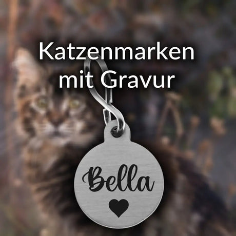 Katzenmarken mit Gravur