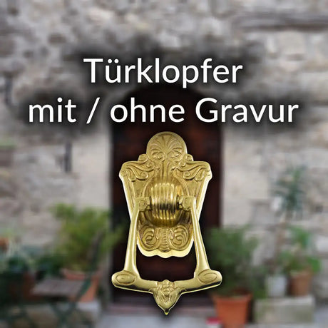 Türklopfer mit oder ohne Gravur