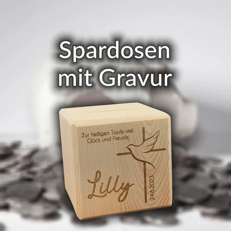 Spardosen mit Gravur