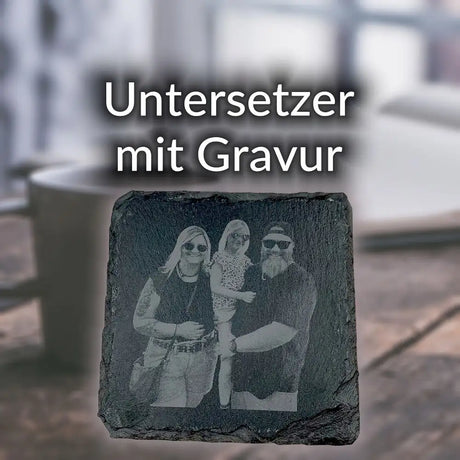Untersetzer mit Gravur