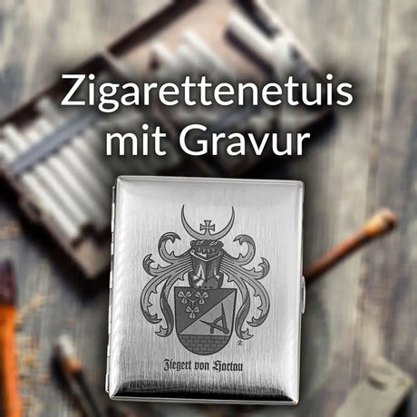Zigarettenetuis mit Gravur