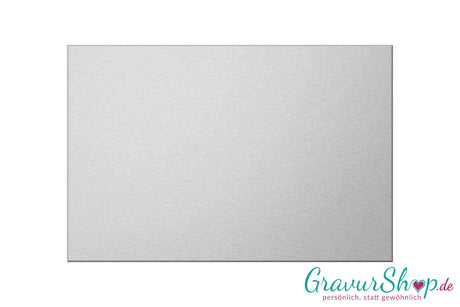 Aluminiumschild 150 x 100 mm mit Gravur; selbstklebend