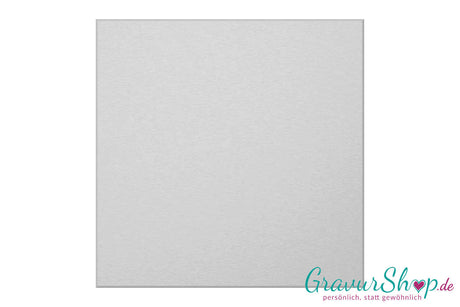 Aluminiumschild 200 x 200 mm mit Gravur; selbstklebend