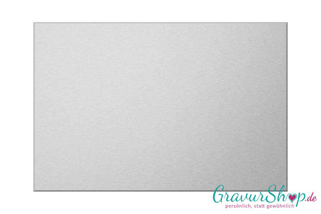Aluminiumschild 200 x 130 mm mit Gravur; selbstklebend