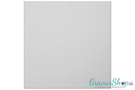 Aluminiumschild 250 x 250 mm mit Gravur; selbstklebend