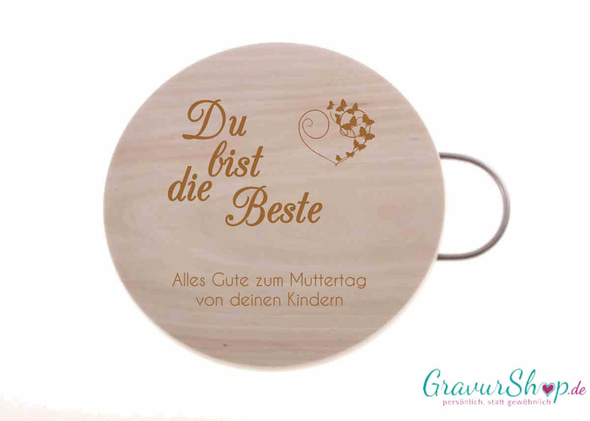 Schneidebrettchen 16 mit Gravur Muster 1
