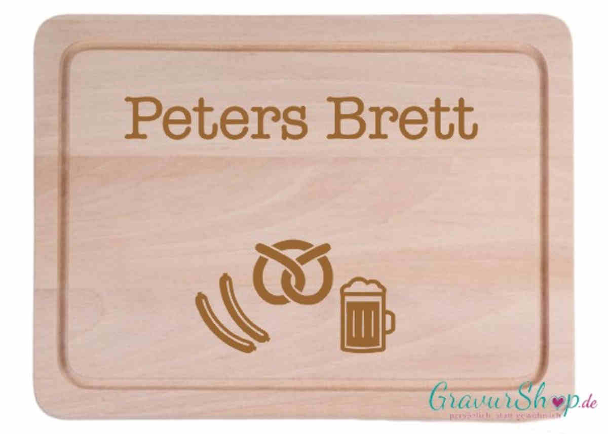 Schneidebrett 15 mit Gravur Muster 1