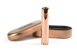 CLIPPER Feuerzeug in Roségold glänzend aus Metall, nachfüllbar – inkl. Namensgravur
