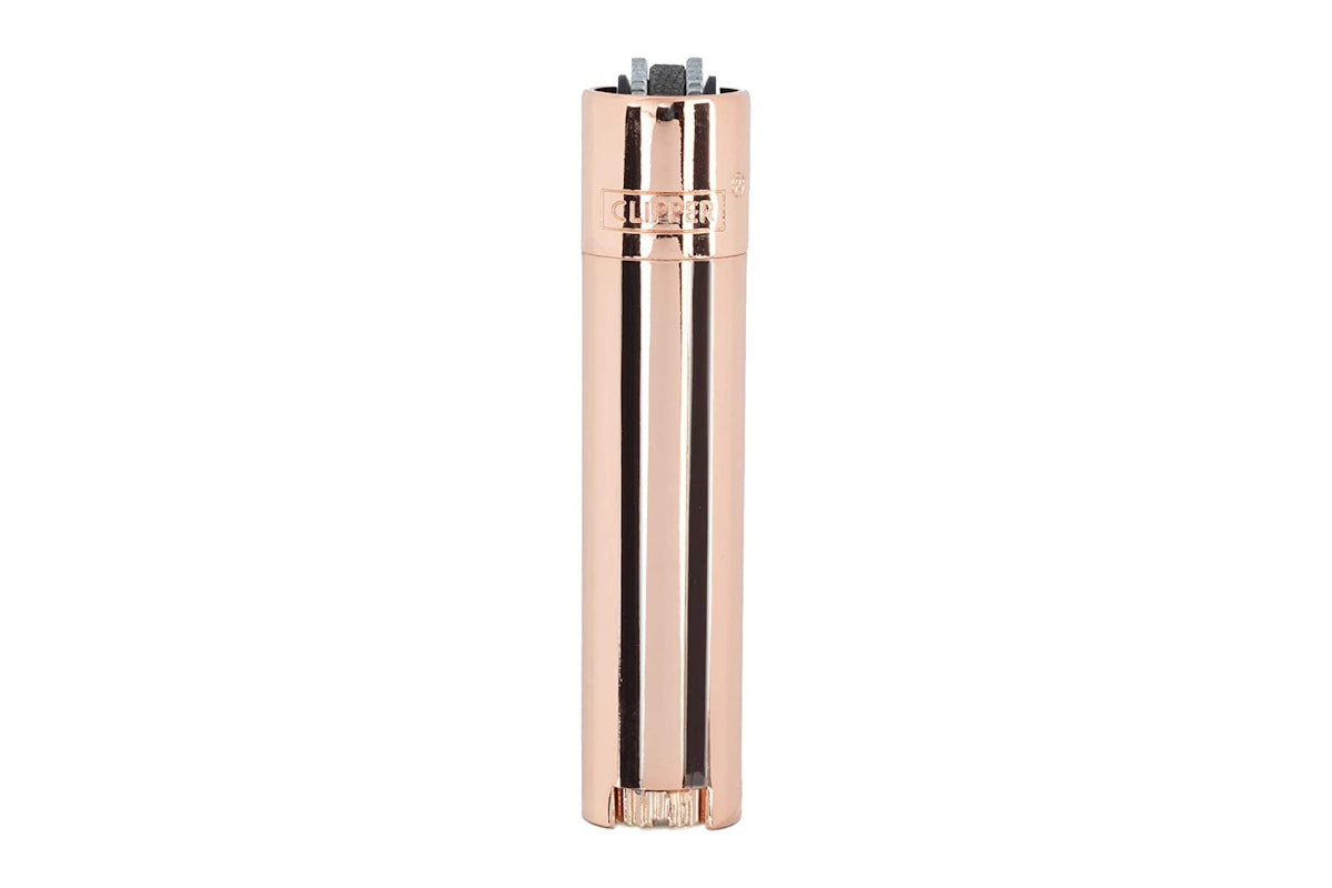 Clipper Feuerzeug in roségold glänzend mit Gravur einzeln