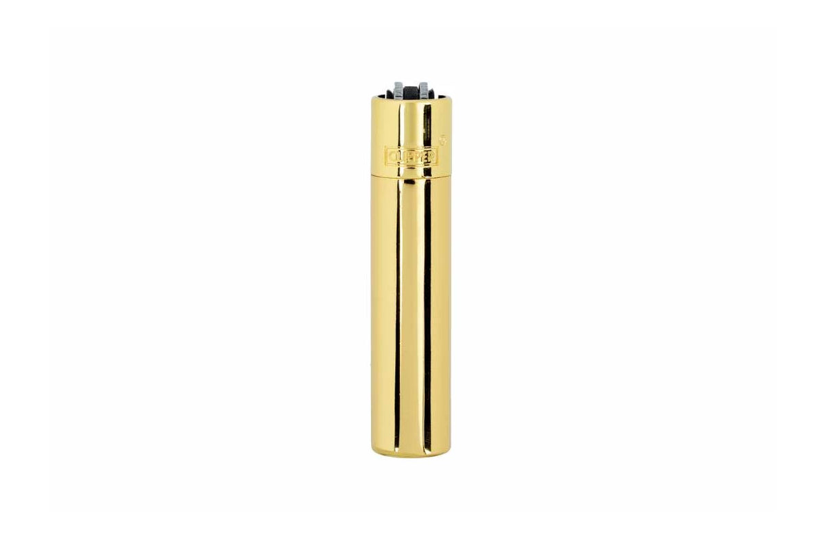 Clipper Feuerzeug Metall gold glänzend mit Gravur Einzeln