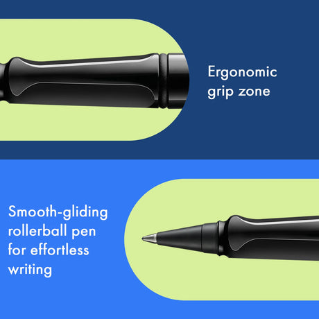 LAMY Safari roll-ink - Black | kostenlos personalisiert | Tintenpatronenroller