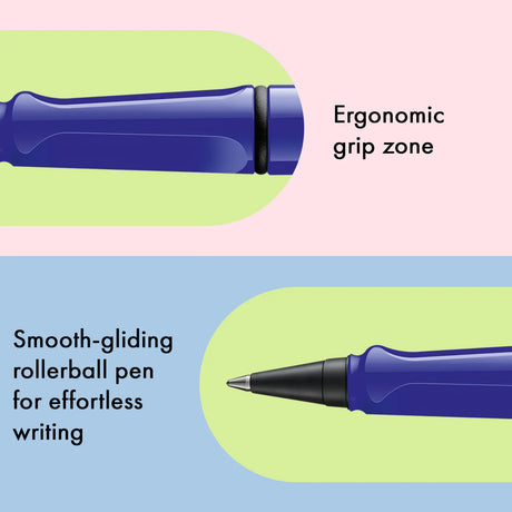 LAMY Safari roll-ink - Blue | kostenlos personalisiert | Tintenpatronenroller