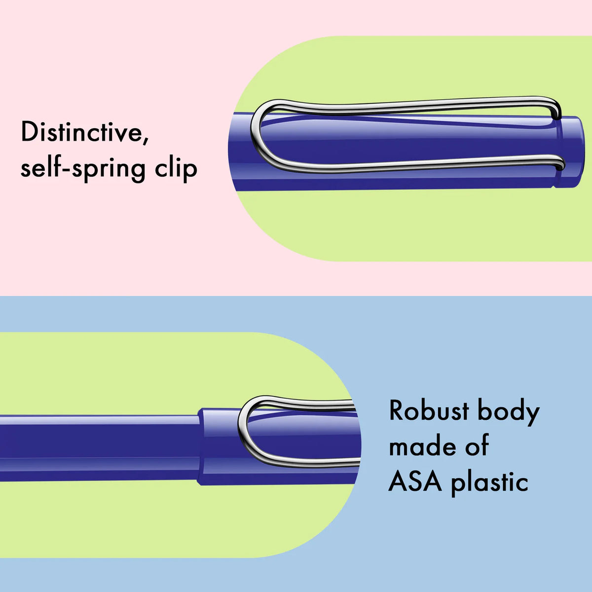 LAMY Safari roll-ink - Blue | kostenlos personalisiert | Tintenpatronenroller
