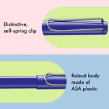 LAMY Safari roll-ink - Blue | kostenlos personalisiert | Tintenpatronenroller