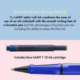 LAMY Safari roll-ink - Blue | kostenlos personalisiert | Tintenpatronenroller