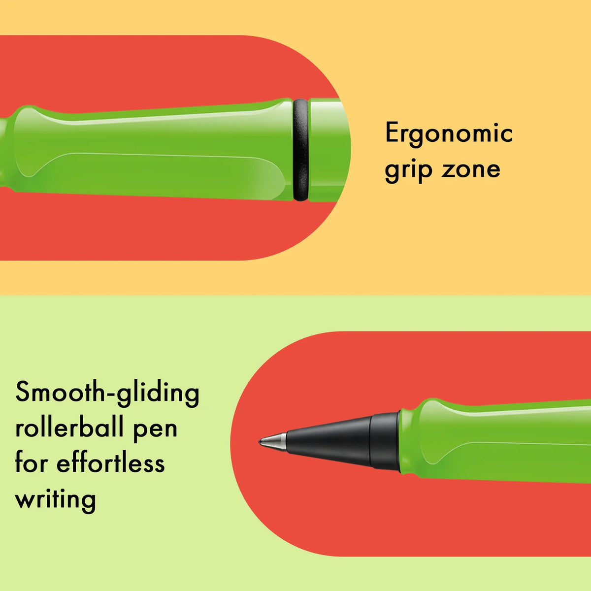 LAMY Safari roll-ink - Green | Personalisiert mit Gravur | Tintenpatronenroller