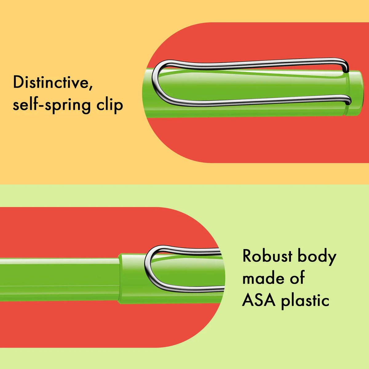 LAMY Safari roll-ink - Green | Personalisiert mit Gravur | Tintenpatronenroller