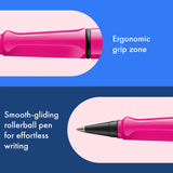 LAMY Safari roll-ink - Pink | Personalisiert mit Gravur | Tintenpatronenroller