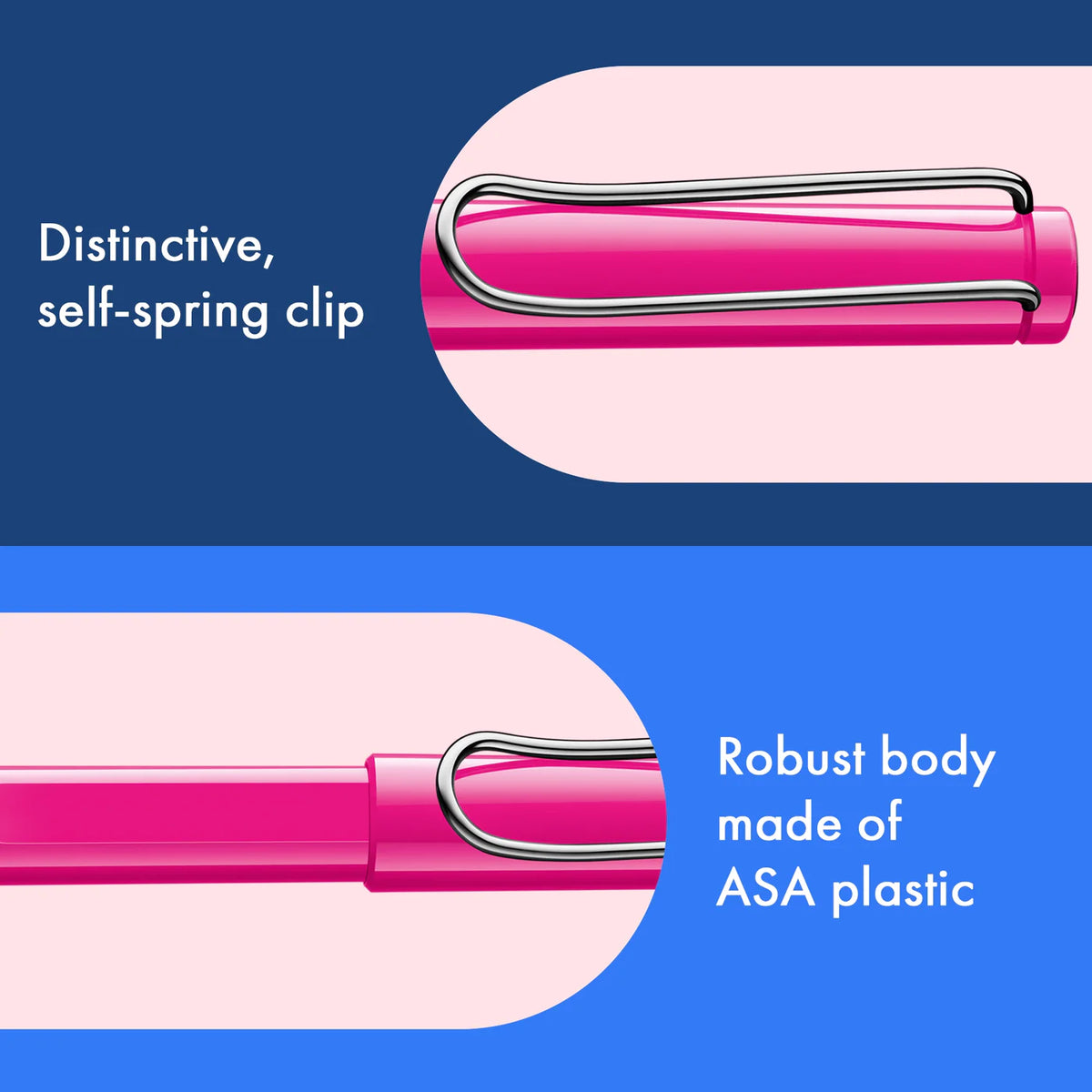 LAMY Safari roll-ink - Pink | Personalisiert mit Gravur | Tintenpatronenroller