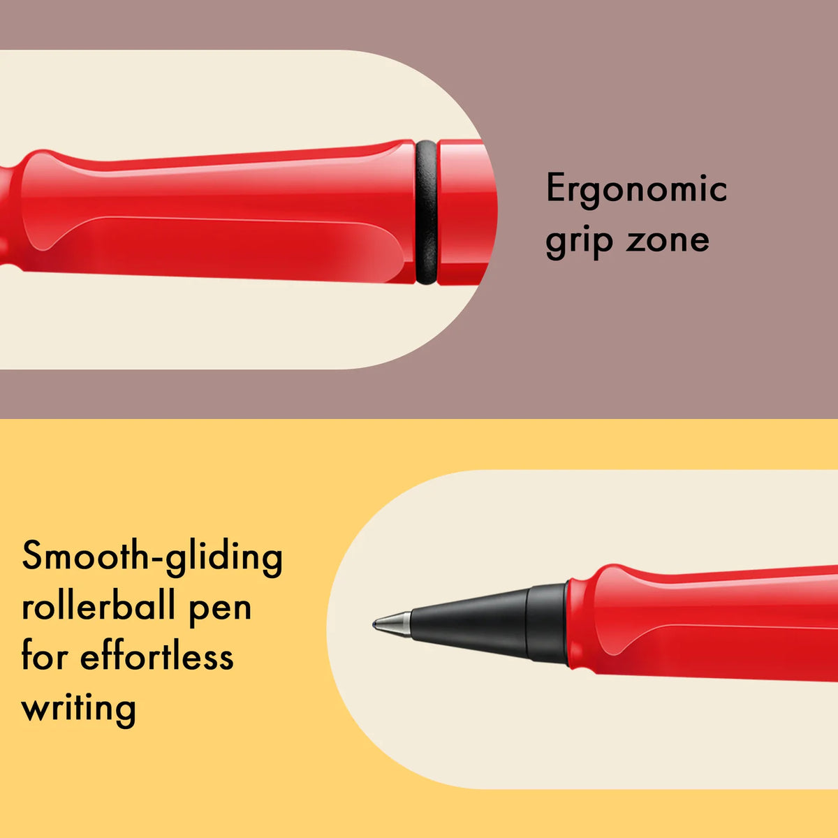 LAMY Safari roll-ink - Red | kostenlos personalisiert | Tintenpatronenroller