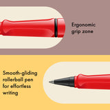 LAMY Safari roll-ink - Red | kostenlos personalisiert | Tintenpatronenroller