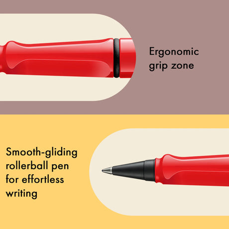 LAMY Safari roll-ink - Red | kostenlos personalisiert | Tintenpatronenroller