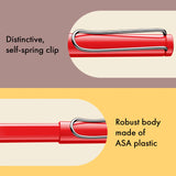 LAMY Safari roll-ink - Red | kostenlos personalisiert | Tintenpatronenroller