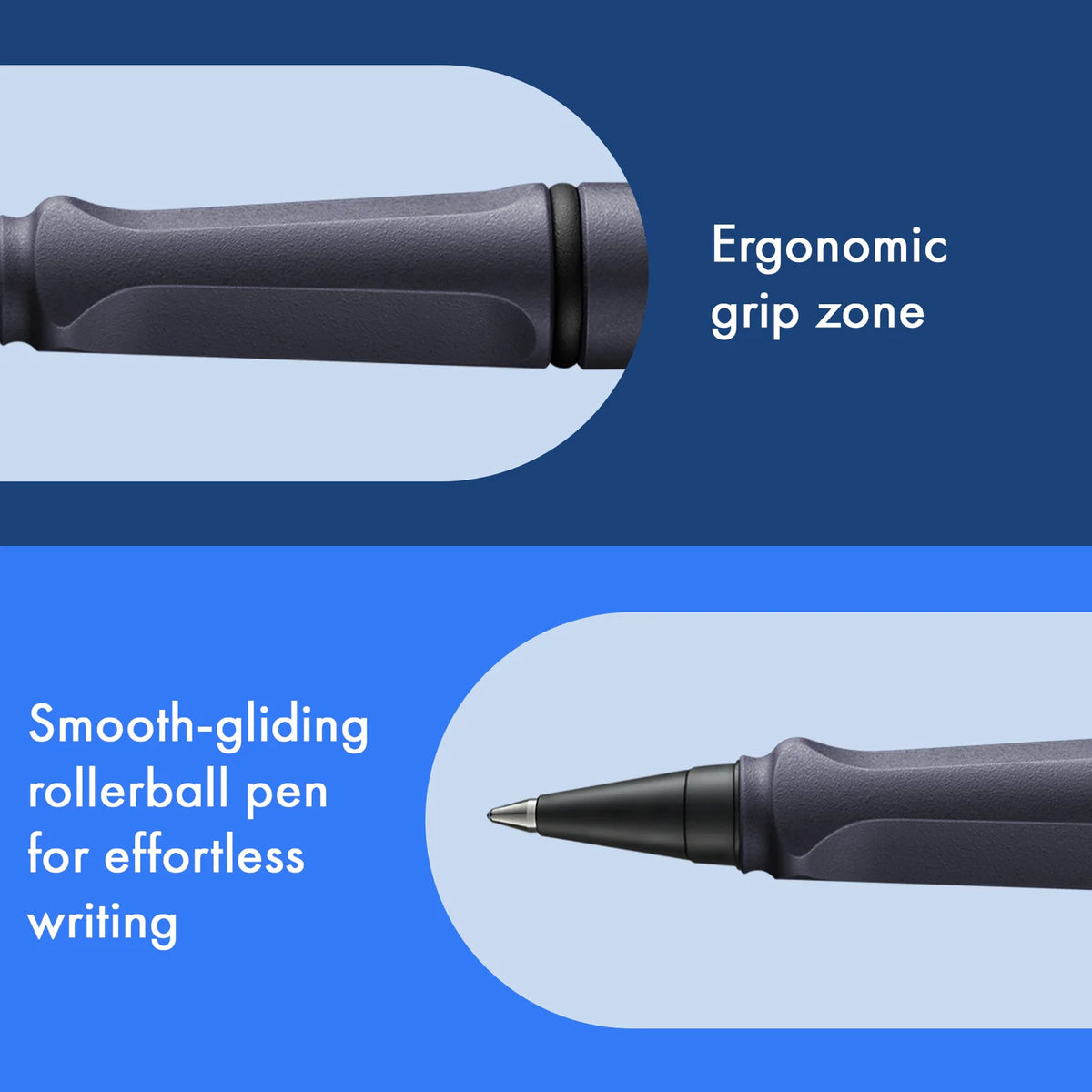 LAMY Safari roll-ink - Steel Black | kostenlos personalisiert | Tintenpatronenroller