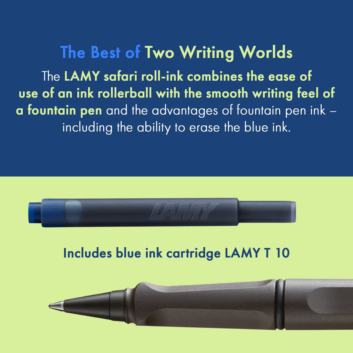 LAMY Safari roll-ink - Umbra | kostenlos personalisiert | Tintenpatronenroller