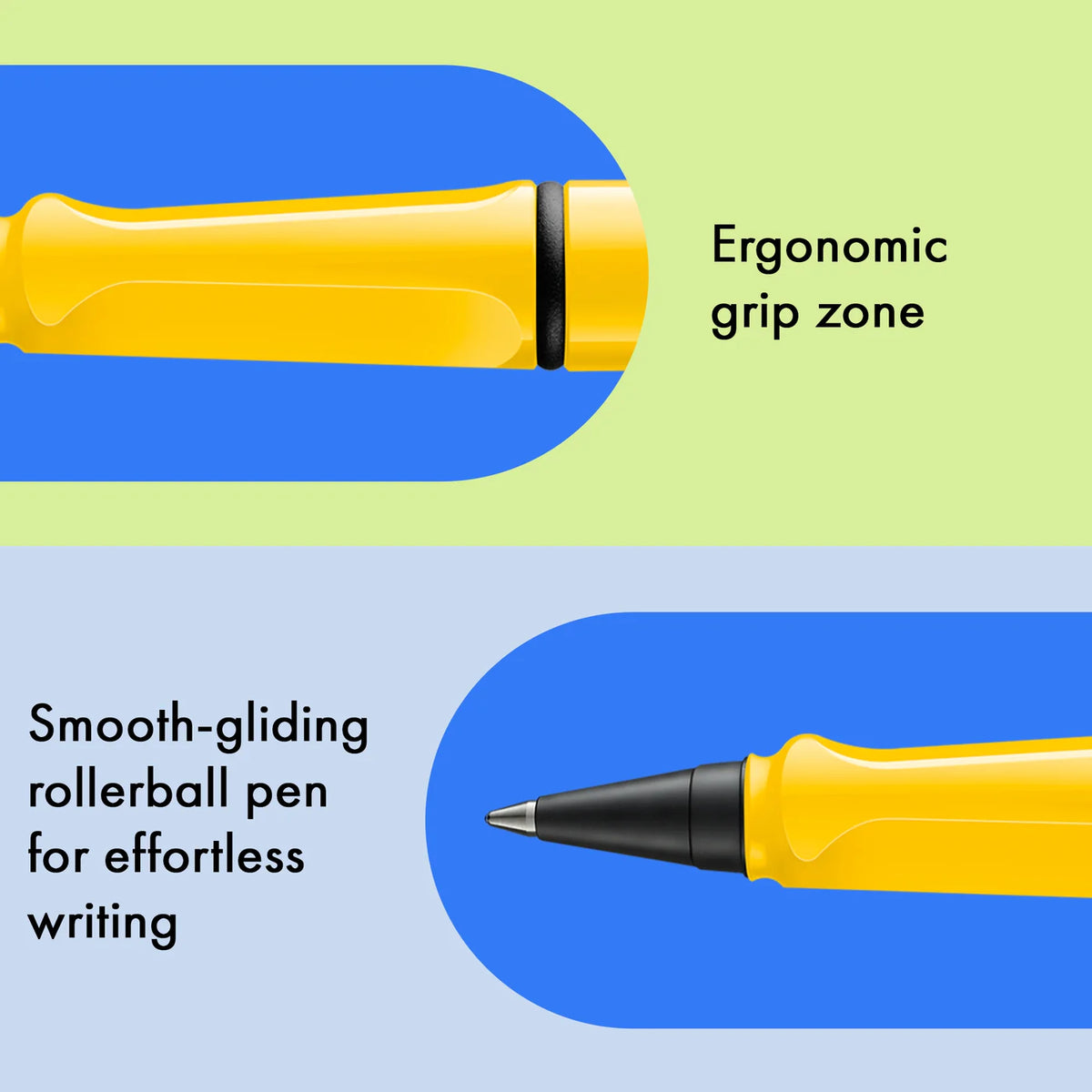 LAMY Safari roll-ink - Yellow | Personalisiert mit Gravur | Tintenpatronenroller