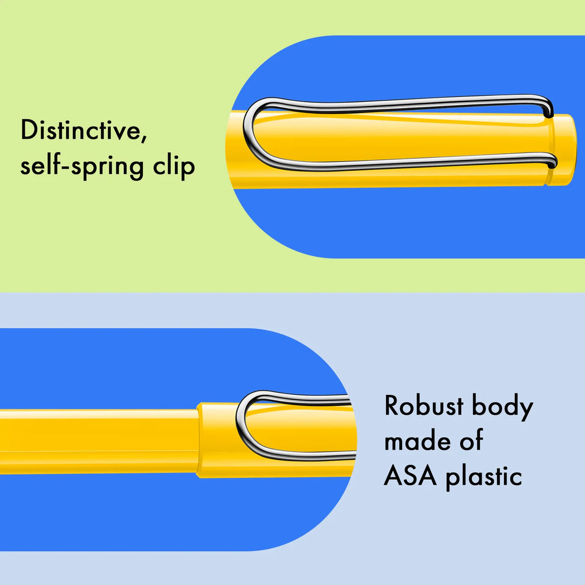 LAMY Safari roll-ink - Yellow | Personalisiert mit Gravur | Tintenpatronenroller