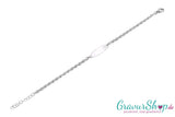 Edelstahlarmband Fantasieglieder 21 cm mit Gravur