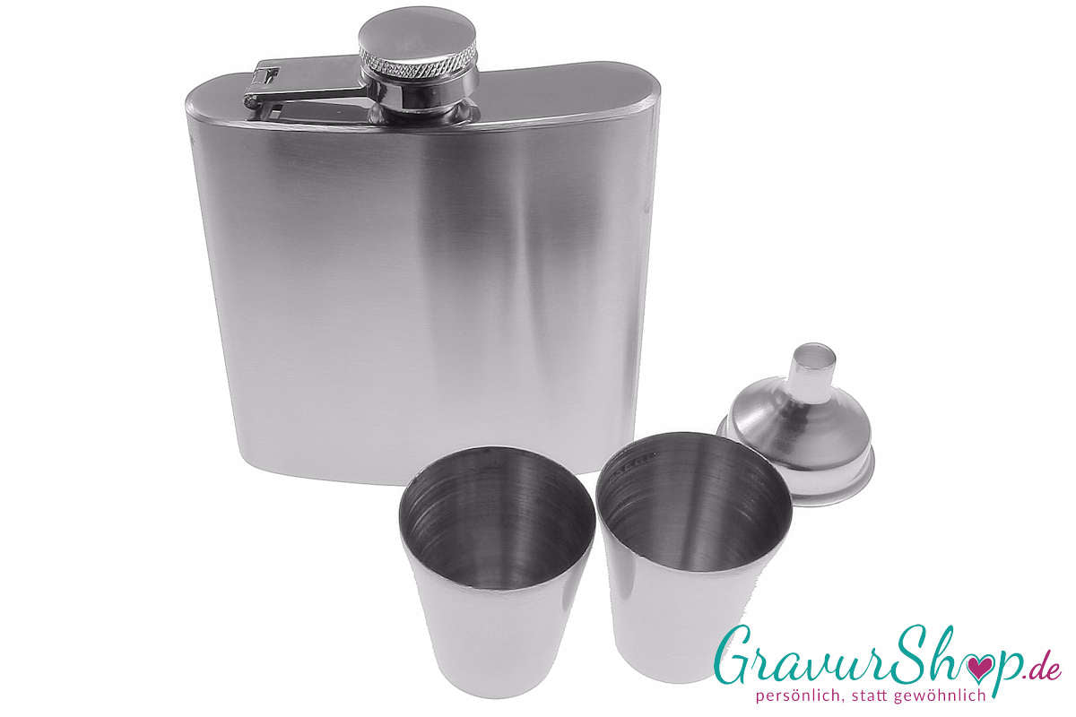 Flachmann 40 mit Gravur Bild 2
