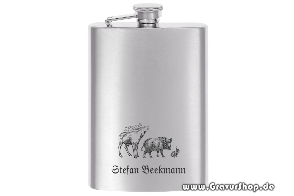 Edelstahl Flachmann 09 Bild 1