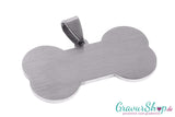 Knochen Edelstahlanhänger 40 x 22 mm mit Gravur